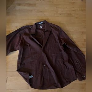 Brown Van Heusen dress shirt